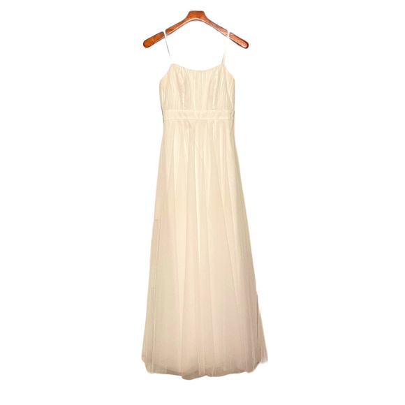 Monique Lhuillier Bridesmaids Dresses & Skirts - Monique Lhuillier Empire Waist Bridesmaid Bride Wedding Dress Minimalist Size 0